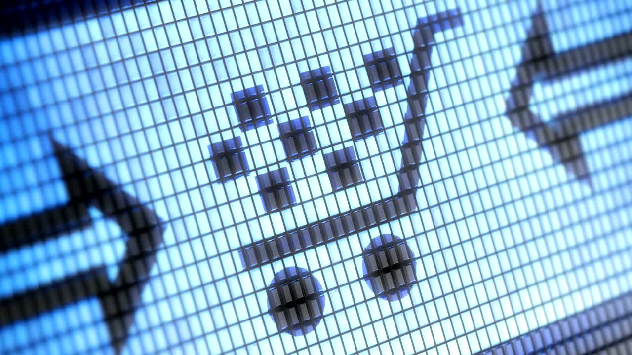 el icono de venta en la pantalla. resolución 4k. bucle.