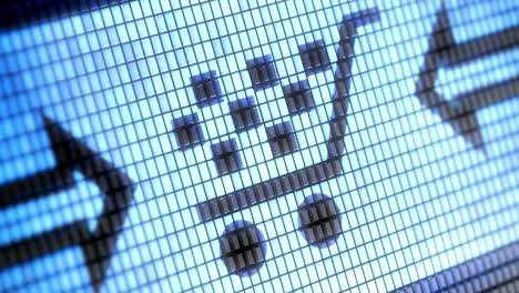 el icono de venta en la pantalla. resolución 4k. bucle.