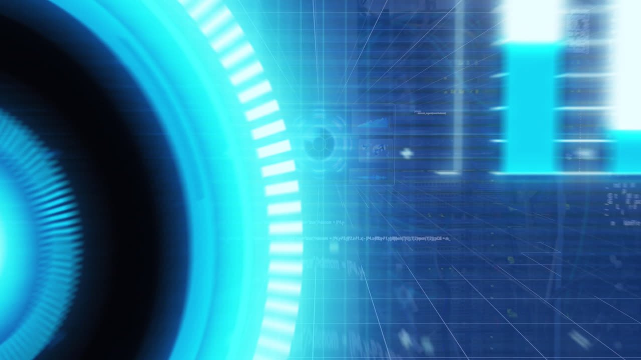 animazione della portata digitale sulla sala server