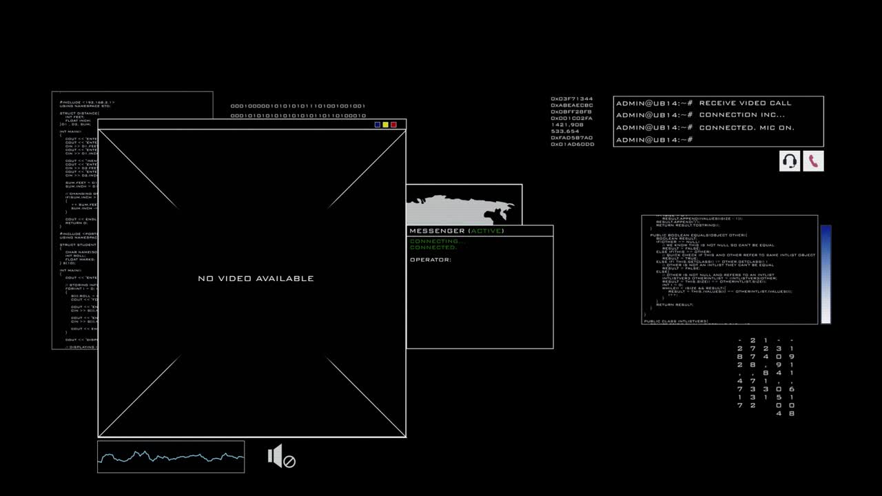 videollamada entrante - internet - en negro