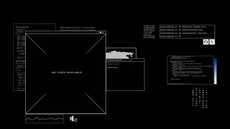 Incoming Video Call - Internet - on black