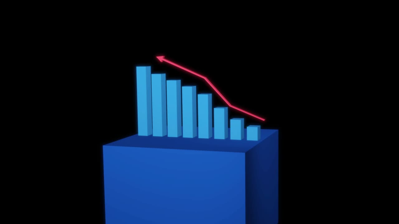Business Growth And Success Infographics Seamless Loop. Business Development Concept. 4K
