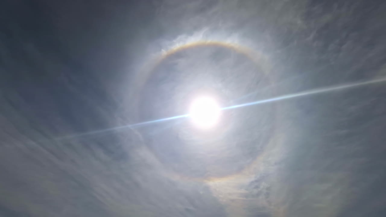 Stunning Sun Halo in the Sky
