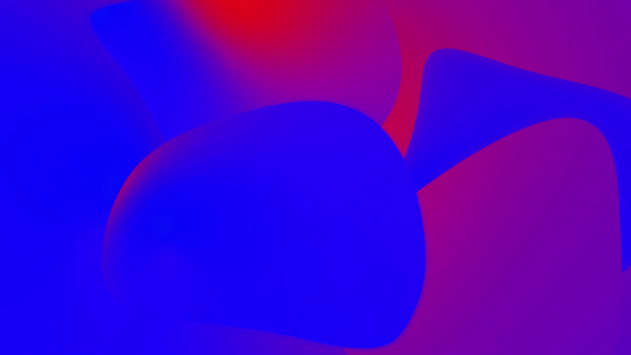 Blue and purple neon flowing liquid waves abstract motion background seamless loop wallpaper banner