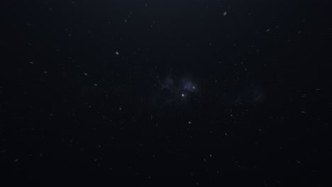 slowly flying through deep space, passing stars, pov, cinematic, loop, animation