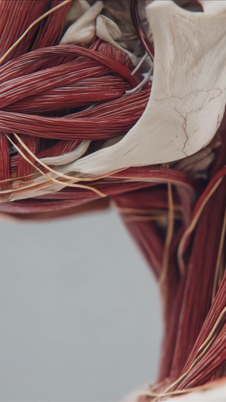 Studio Anatomico Dettagliato della Muscolatura Umana: Esplorando le Strutture Muscolari e i Tendini nel Corpo Umano a Scopi Educativi e di Ricerca