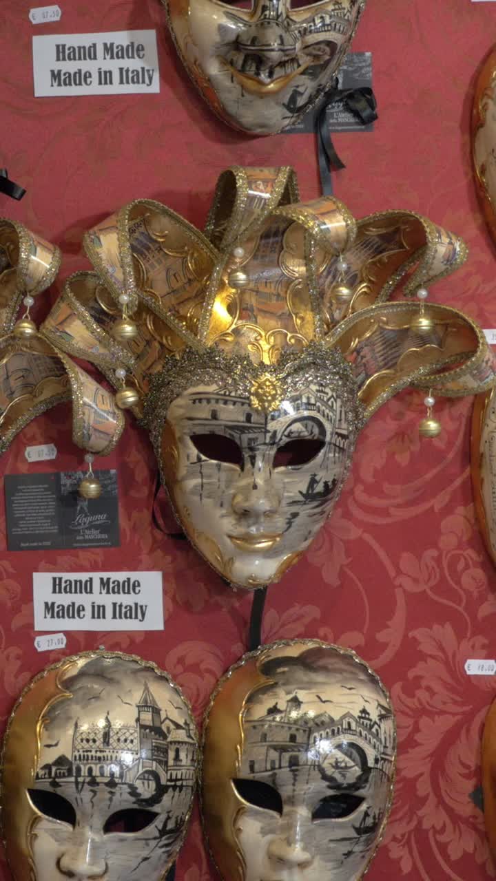 Coleção de máscaras venezianas
