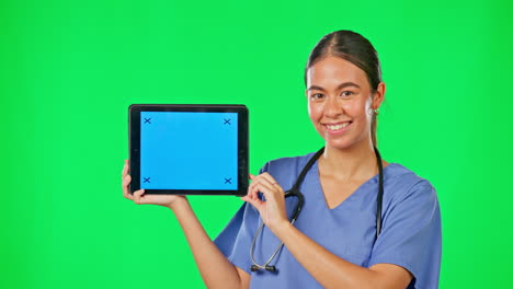 Green-screen,-mockup-tablet