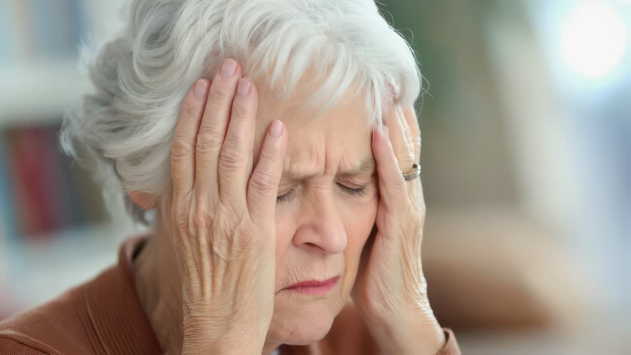 Elderly Woman with Headache