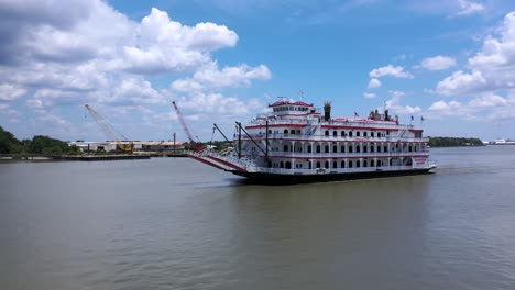 K-Drone-Fly-Toward-Historic-Paddle-Boat-on