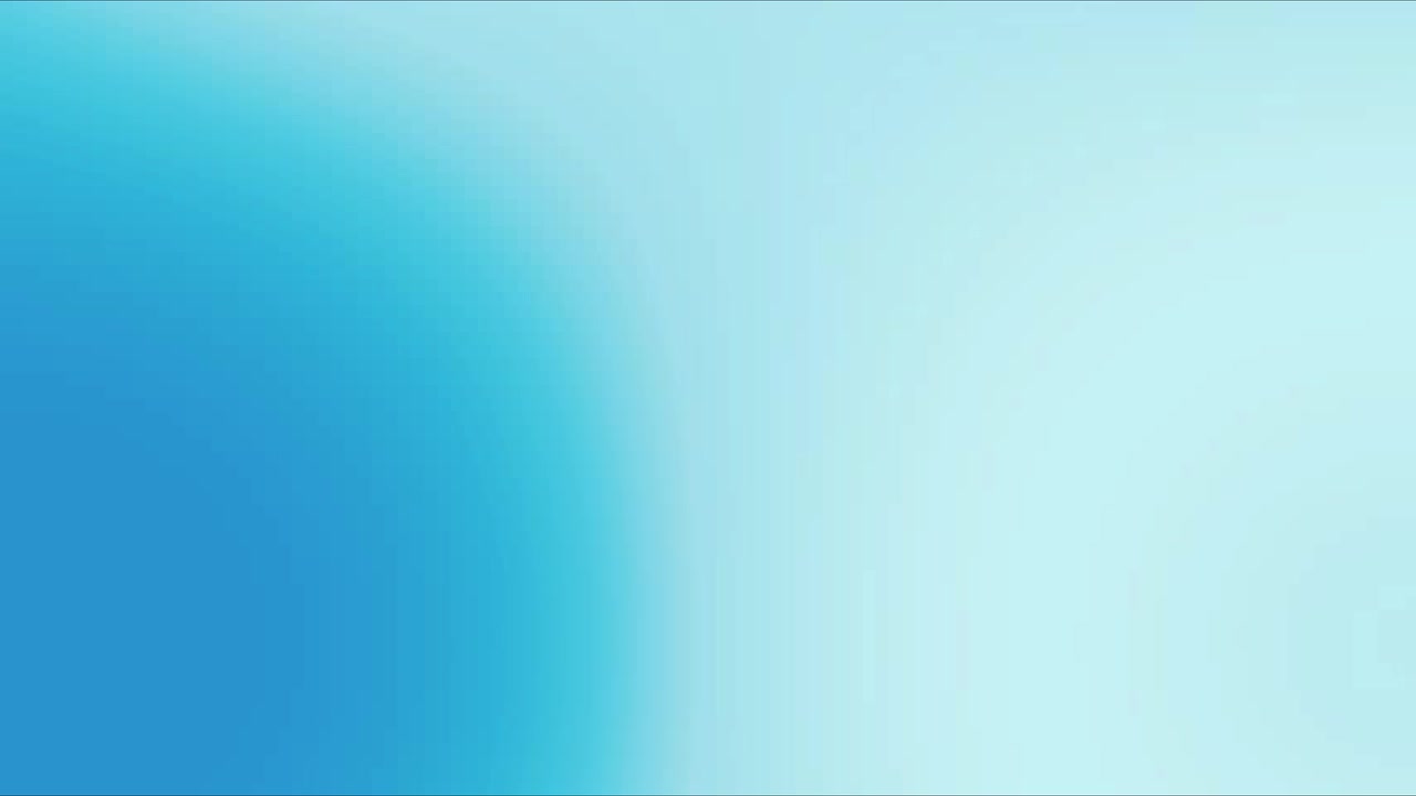 Sfondo astratto in movimento con transizioni sfumate di blu tenue e ciano.