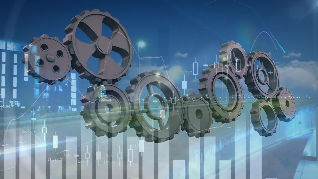 클라우드와 움직이는  ⁇ 을 통해 금융 데이터 처리의 애니메이션