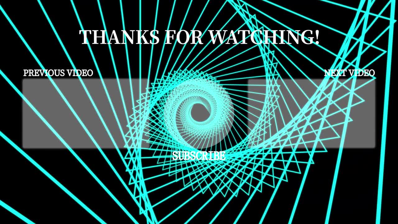 Shape continuous progress end card ending screen motion graphics