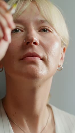 close-up portrait of a woman