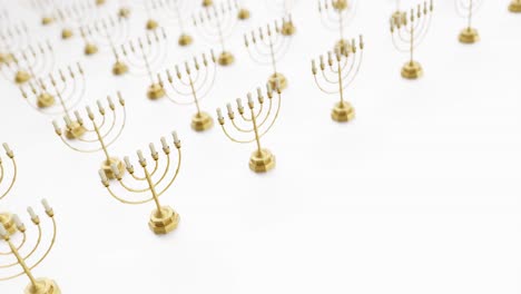 Golden-Menorahs-on-a-Vibrant-white-Background