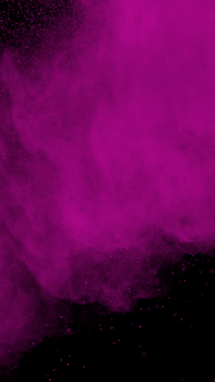 Super Slow Motion Shot of Pink Color Powder Explosion at 1000Fps Vertical View