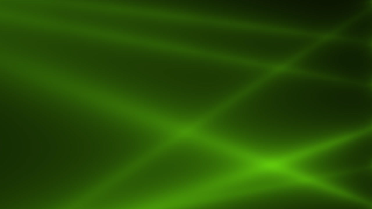 animación movimiento verde brillante haz de luz sobre fondo oscuro en la etapa 6