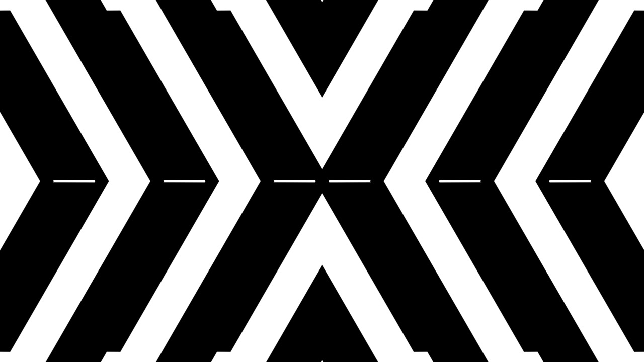 Abstract Geometric Animation with Moving Black and White Stripes