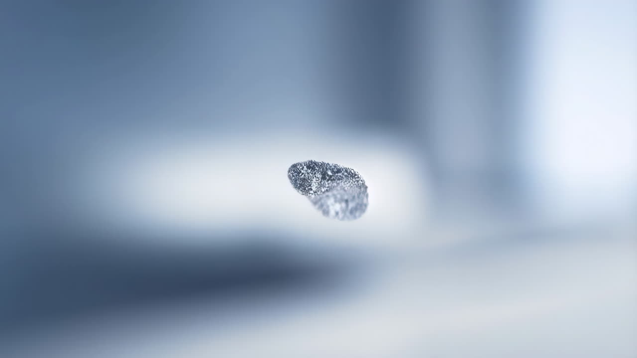 Microscopic Organism or Particle Floating in Fluid