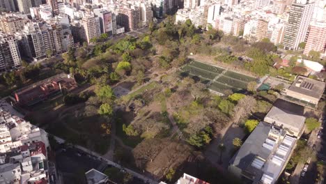 las heras park in buenos aires city, argentina