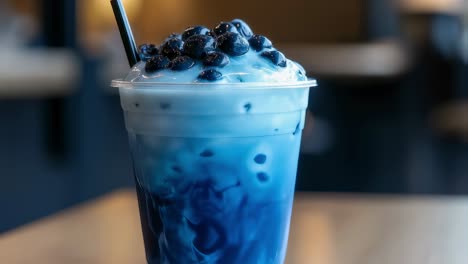 blue bubble tea