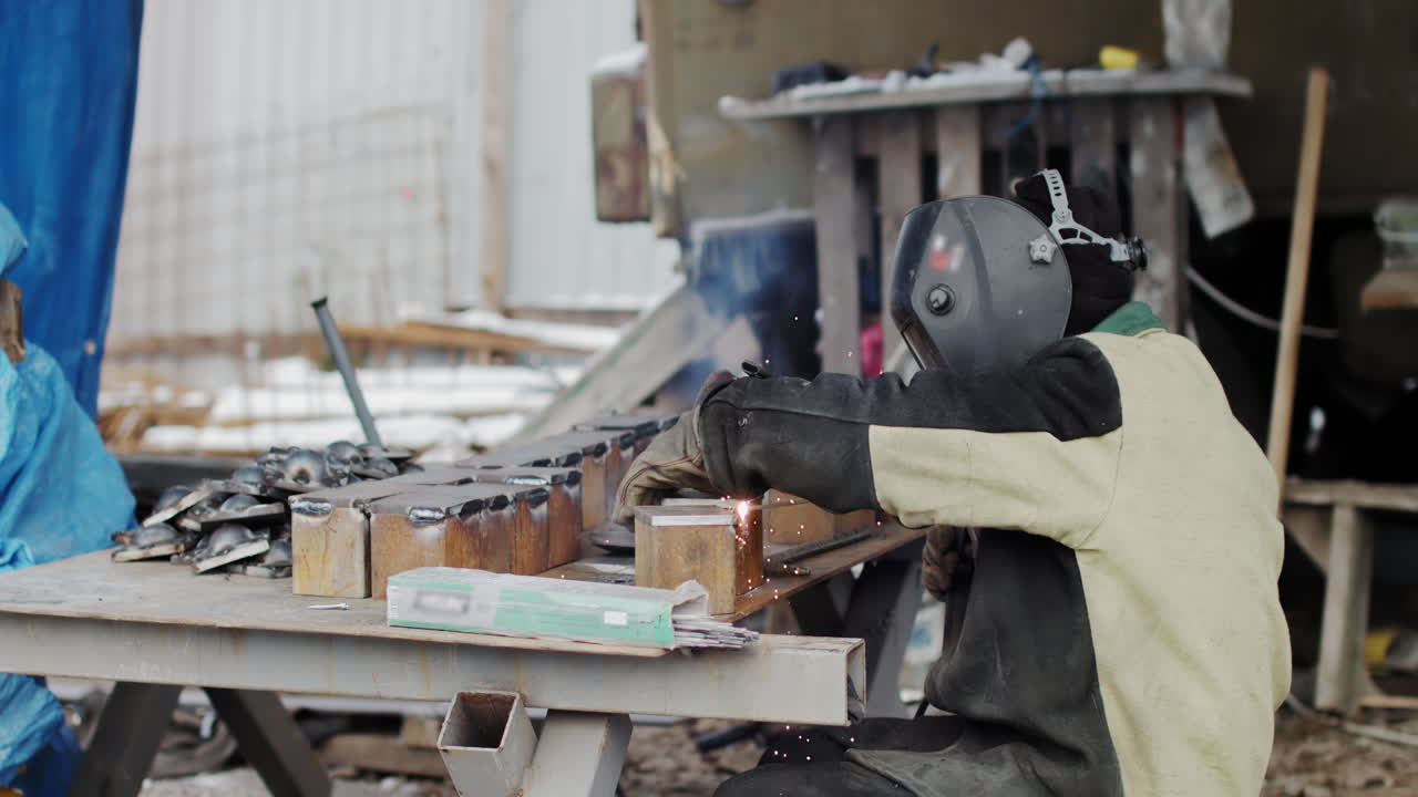 Outdoor Welding in Winter