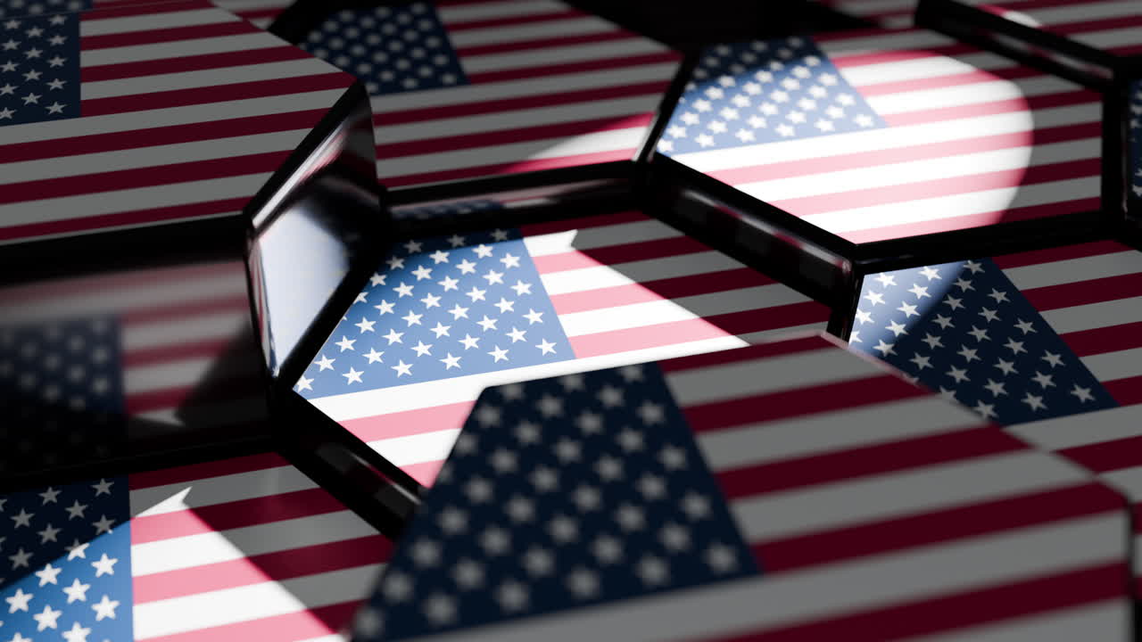 Esagoni per la festività del Memorial Day negli Stati Uniti d'America