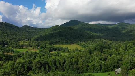 tennessee hills at sunset near the smoky mountains