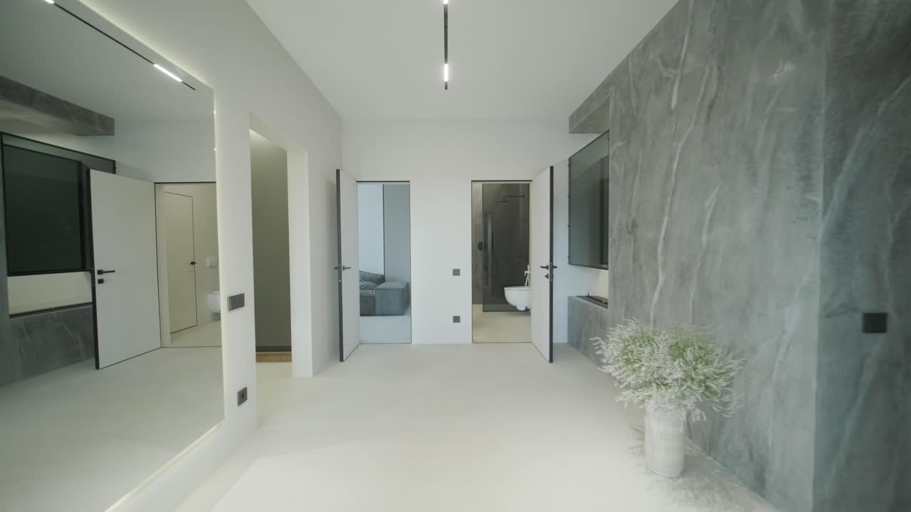 pasillo moderno con diseño elegante