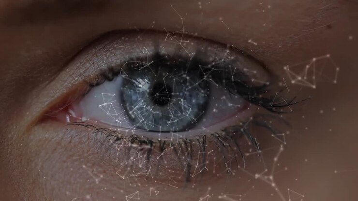 Female eye opening