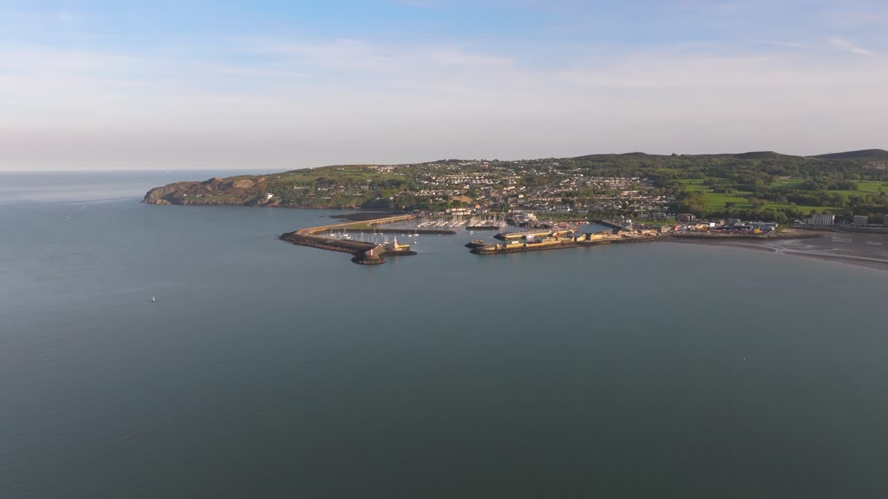 Howth Pier - 4K Cinematic Drone Footage during sunset - Co.Dublin - Ireland 05.05