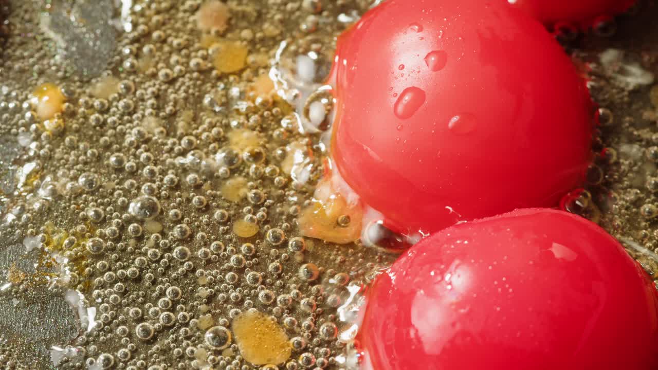 Tomatoes Frying in a Pan