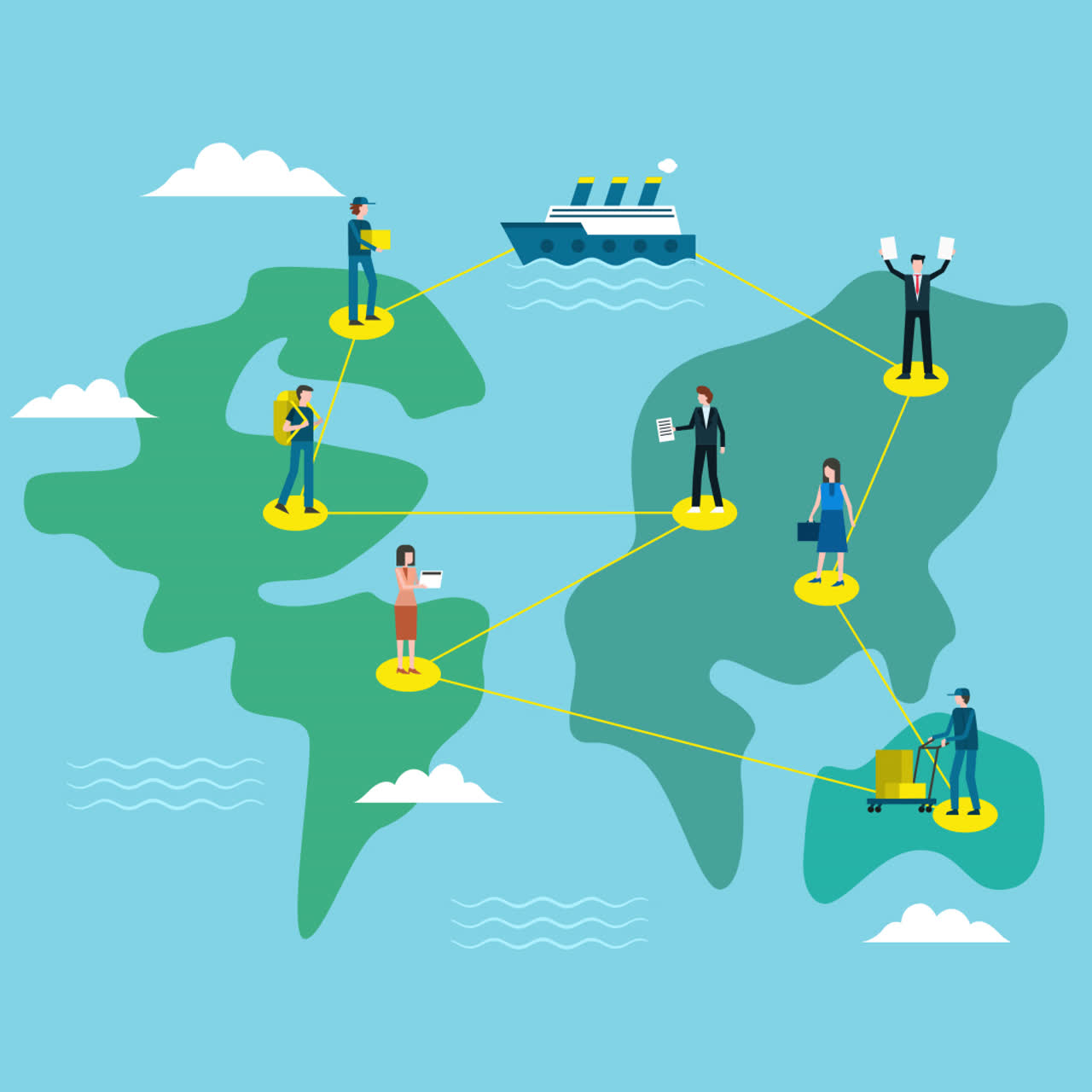 글로벌 비즈니스 및 해운 네트워크