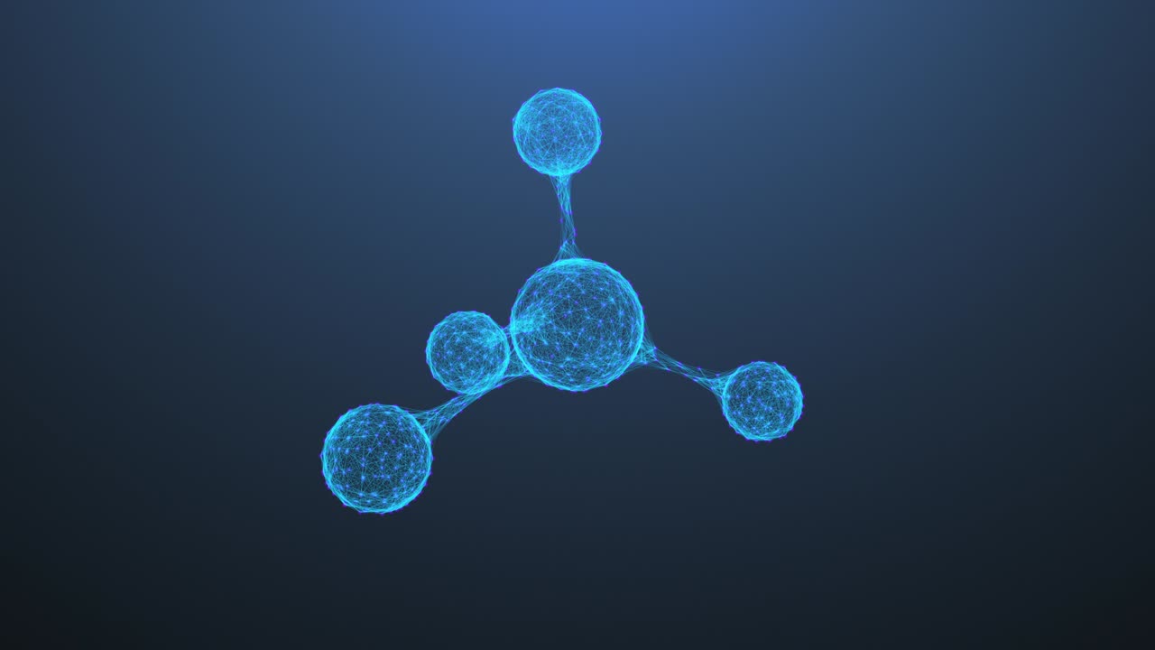 estructura molecular abstracta