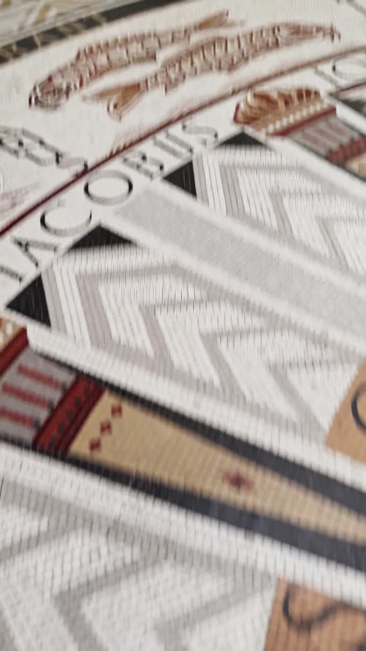 Detail of Ancient Mosaic Floor Jerusalem