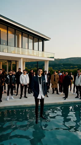 luxury pool party