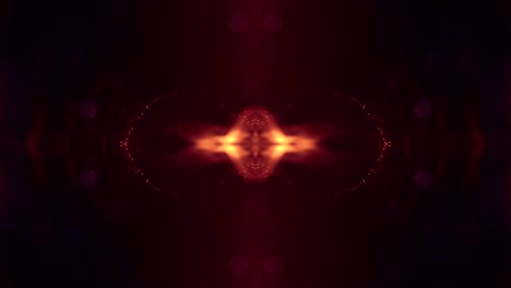 composición dorada compleja con partículas luminosas que forman estructuras onduladas en el aire. animación suave en bucle 4k 3d con partículas de brillo. microworld de ciencia ficción o fondo espacial. 12