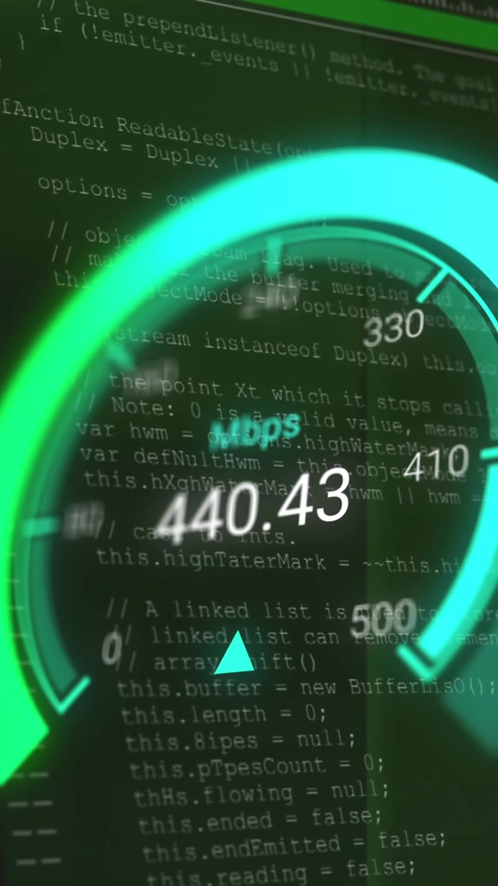 Animation of data processing over server room