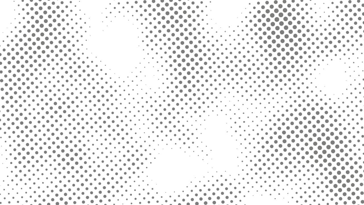 patrón abstracto con puntos grises en un fondo blanco. gráficos de movimiento de paleta de colores de moda