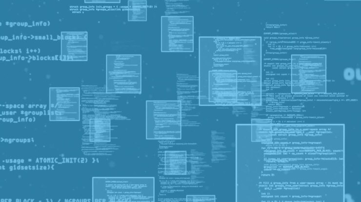 Animation of data processing over multiple screens