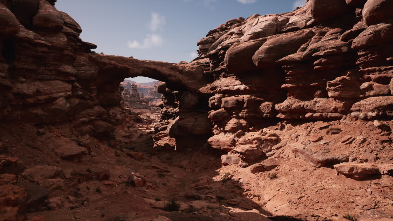 arco di pietra rossa nel parco del grand canyon