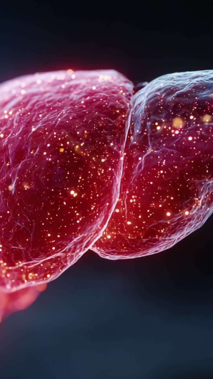 A Stunning Visualization of Cellular Structures: Exploring the Intricate and Vibrant Details of Biological Cells in a Captivating Scientific Animation