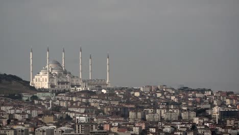 mosque in a cityscape