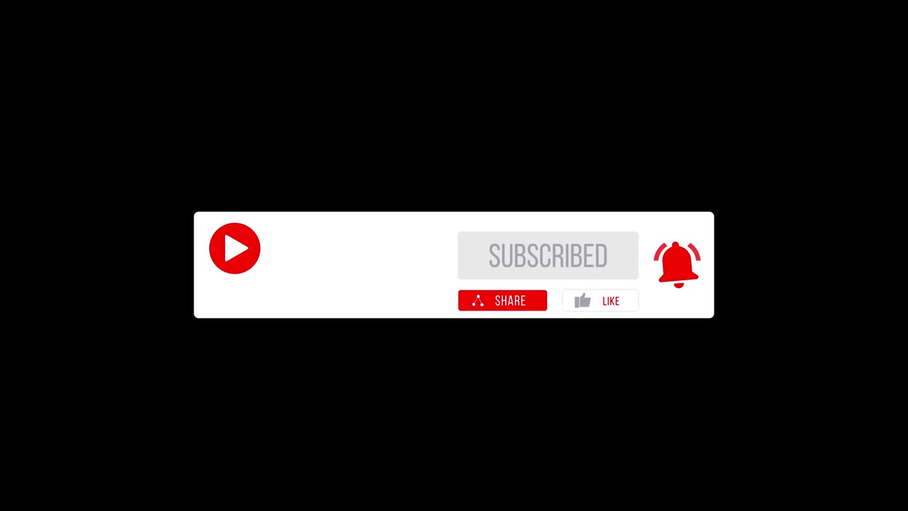 Animated Mouse Cursor Clicks Subscribe Button and Notification Bell