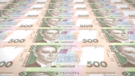 banknotes of five thousand ukrainian hryvnia of ukraine, cash money, loop