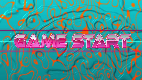 Animation-of-game-start-in-digital-abstract-space