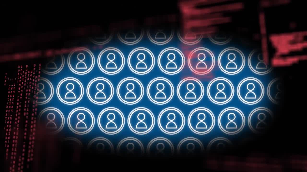 conexión a las redes sociales y códigos