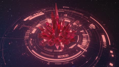 abstract crystal technology hud