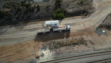 camión de carga de granos para el control de calidad, australia