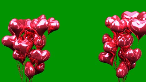 globos para las felicitaciones románticas.